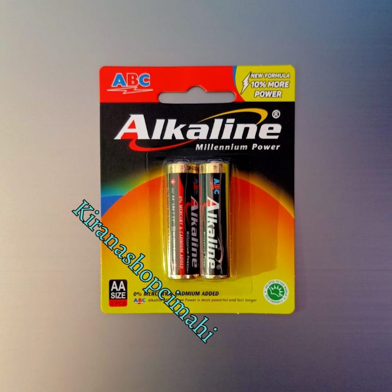 ABC Alkaline AA isi 2 pcs /A2 / baterai / battery / batu batre