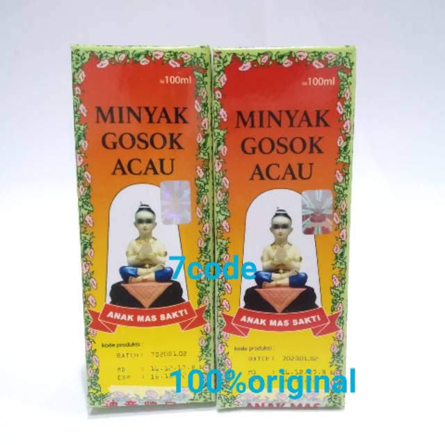 Minyak gosok acau minyak urut acau