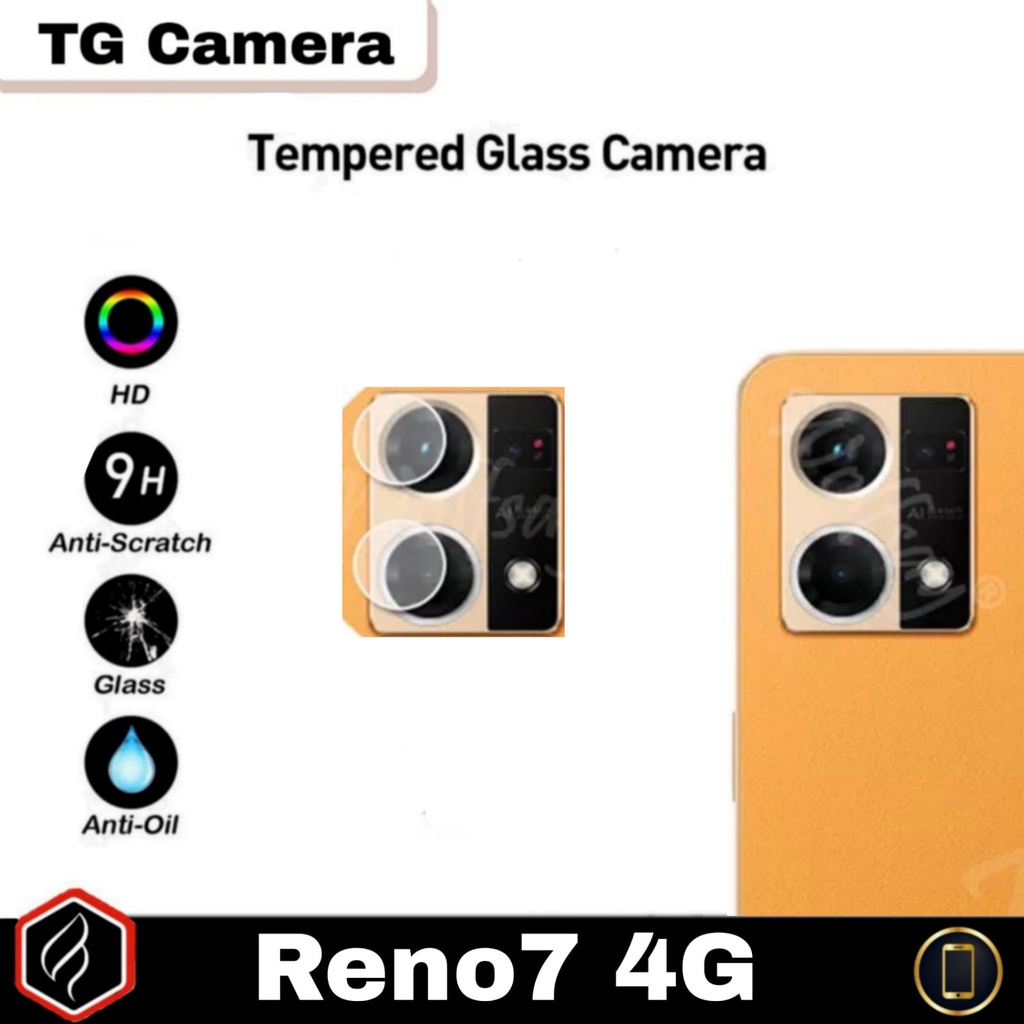 Paket 2 in 1 OPPO Reno7 4G Reno8 4G Anti Gores Layar Kaca Full Cover Free Tempered Glass Camera For Reno 7 4G Reno 8 4G