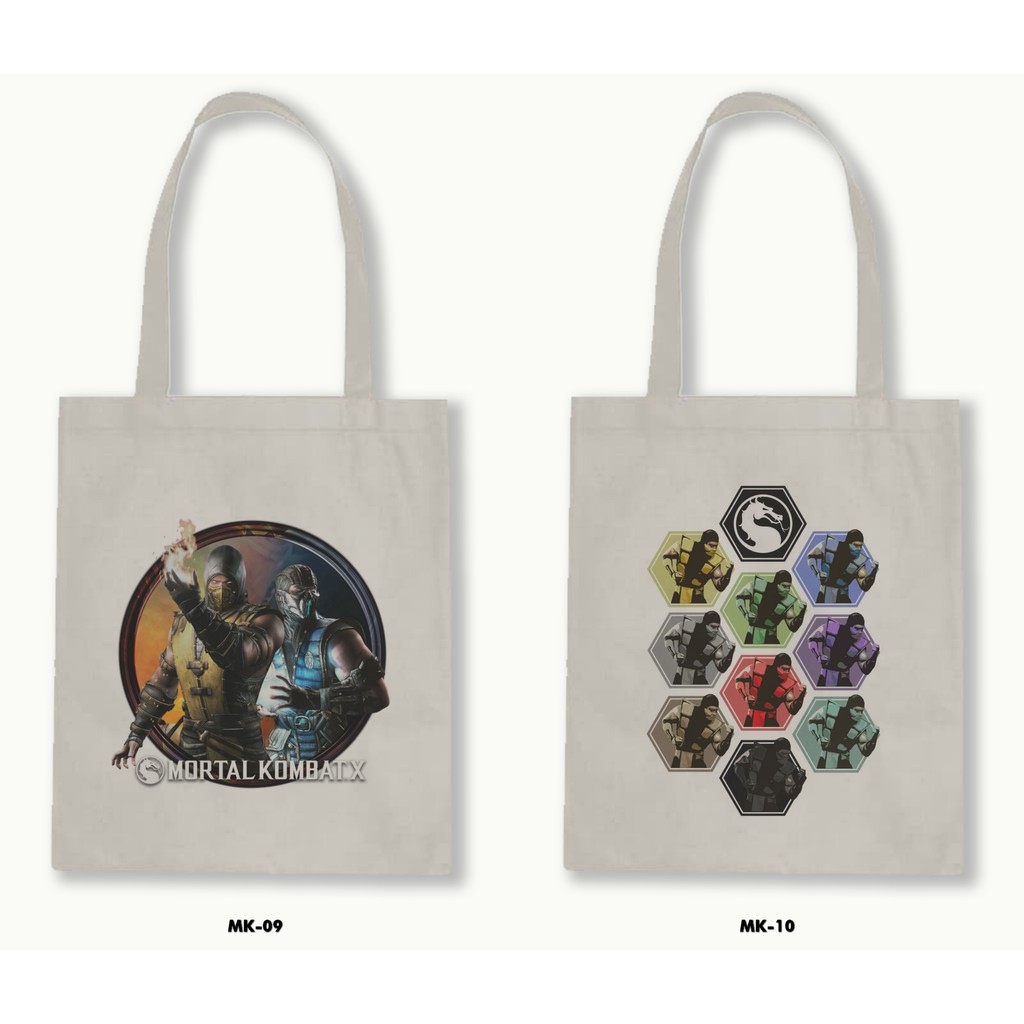 TOTE BAG BLACU - MORTAL KOMBAT