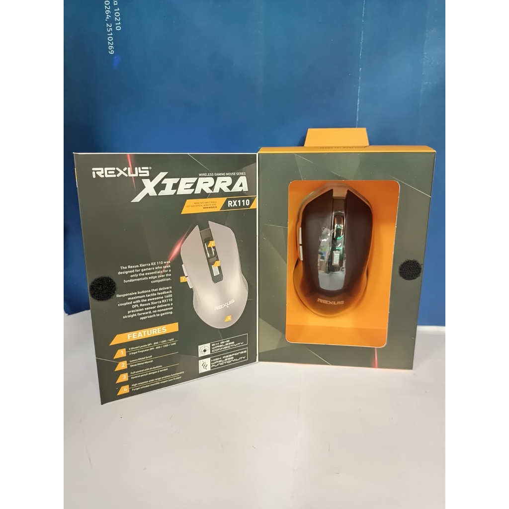 MOUSE REXUS XIERA RX110 GAMING MOUSE MACRO FREE POUCH