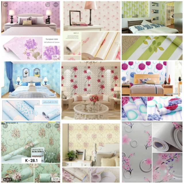 Wallpaper sticker Bunga/wall sticker/wallpaper pekanbaru/wallpaper murah/sticker/wall sticker riau/w