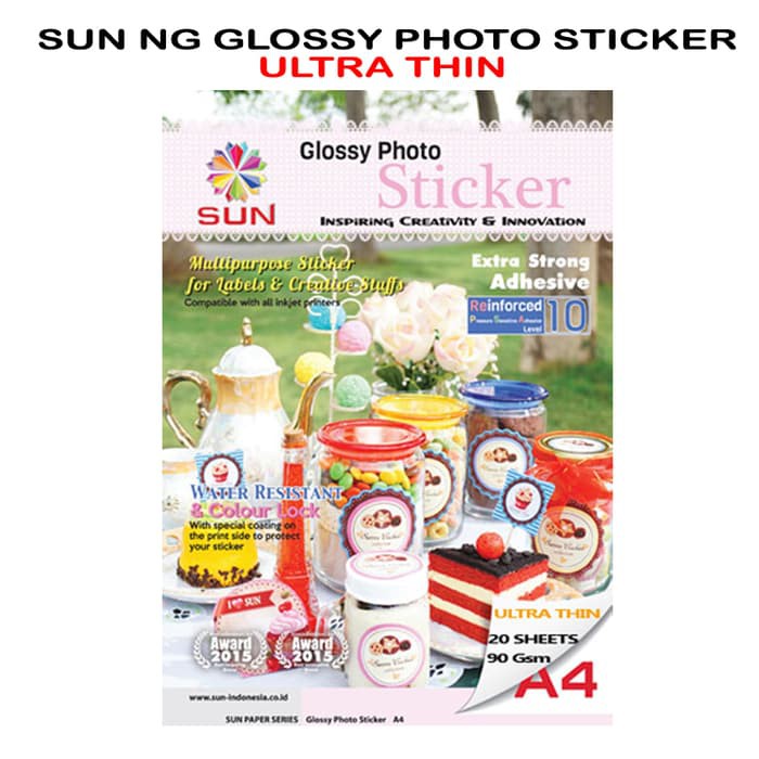 

Kertas Sticker SUN Next Generation Glossy Photo Sticker ULTRA THIN,