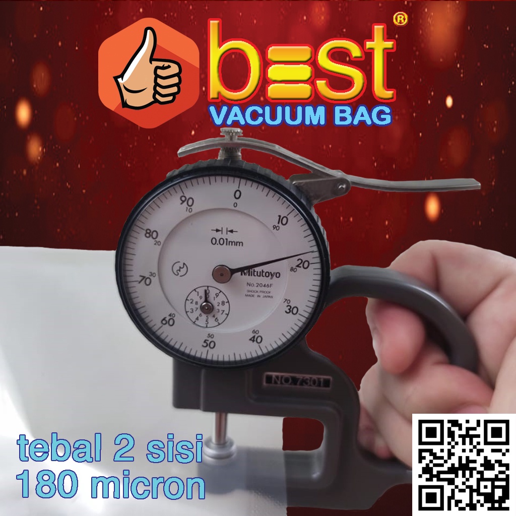 BEST Vacuum Bag Plastik Vakum Polos Makanan Vacum Sealer 180 Micron