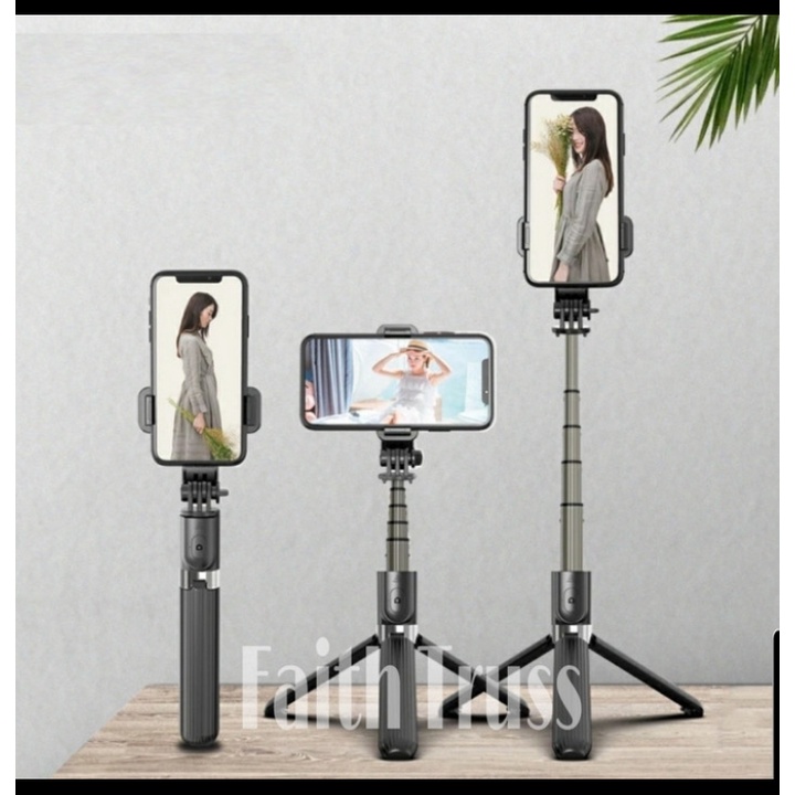 Tripod Mini Phone Holder U Extendable for Handphone Strong Tripod-70cm