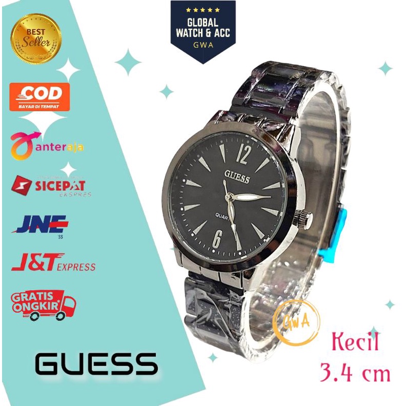 Jam Tangan Rantai Couple Pria Wanita Stainless Classic Model