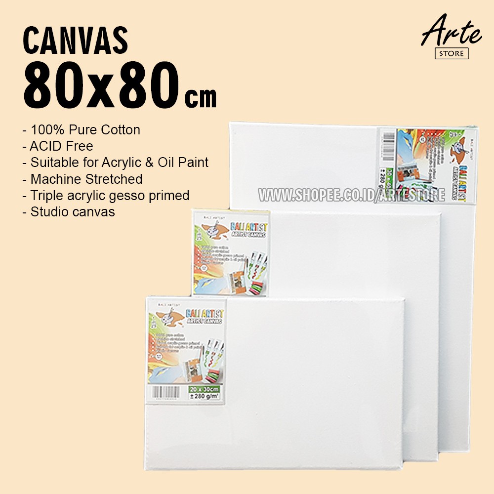 Kanvas Lukis Bali Artist 80x80 cm