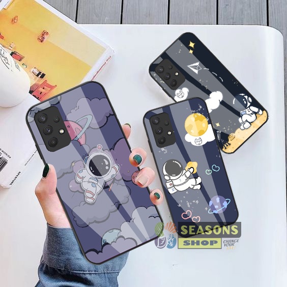 [SAMSUNG A13] Softcase Kaca Samsung A13 - Softcase Glass Glitter Samsung A13 - Softcase Samsung A13 