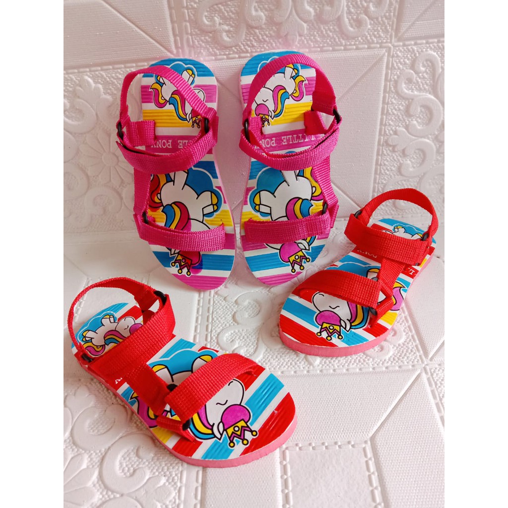 Sandal Gunung Anak perempuan Motif UNICORN