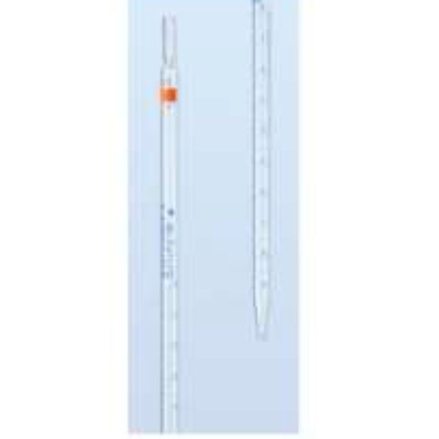 PIPET UKUR 0.5ml. Class AS. Partial Delevery (type1). Measuring Pipette. Blue Graduation. DURAN