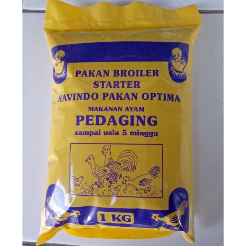 makanan ayam voer ayam pedaging 1kg pakan ayam