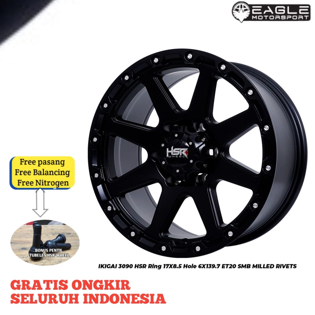 Velg Mobil Velg HSR IKIGAI R17 Ring 17 Velg PAJERO FORTUNER TRITON HILUX