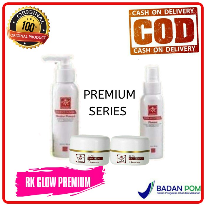 PAKET RK GLOW PREMIUM / CREAM RK GLOW ACNE / CREAM RK GLOW PREMIUM BPOM ORIGINAL 100%