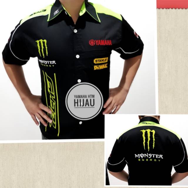 Seragam Otomotif Yamaha, Baju Komunitas Moto GP, Kemeja Bordir Klub Motor F1