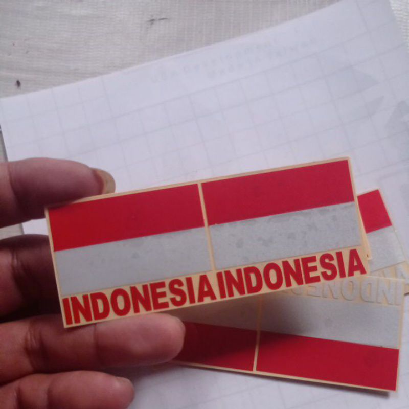 Sticker bendera merah putih sticker bendera Indonesia kecil cutting