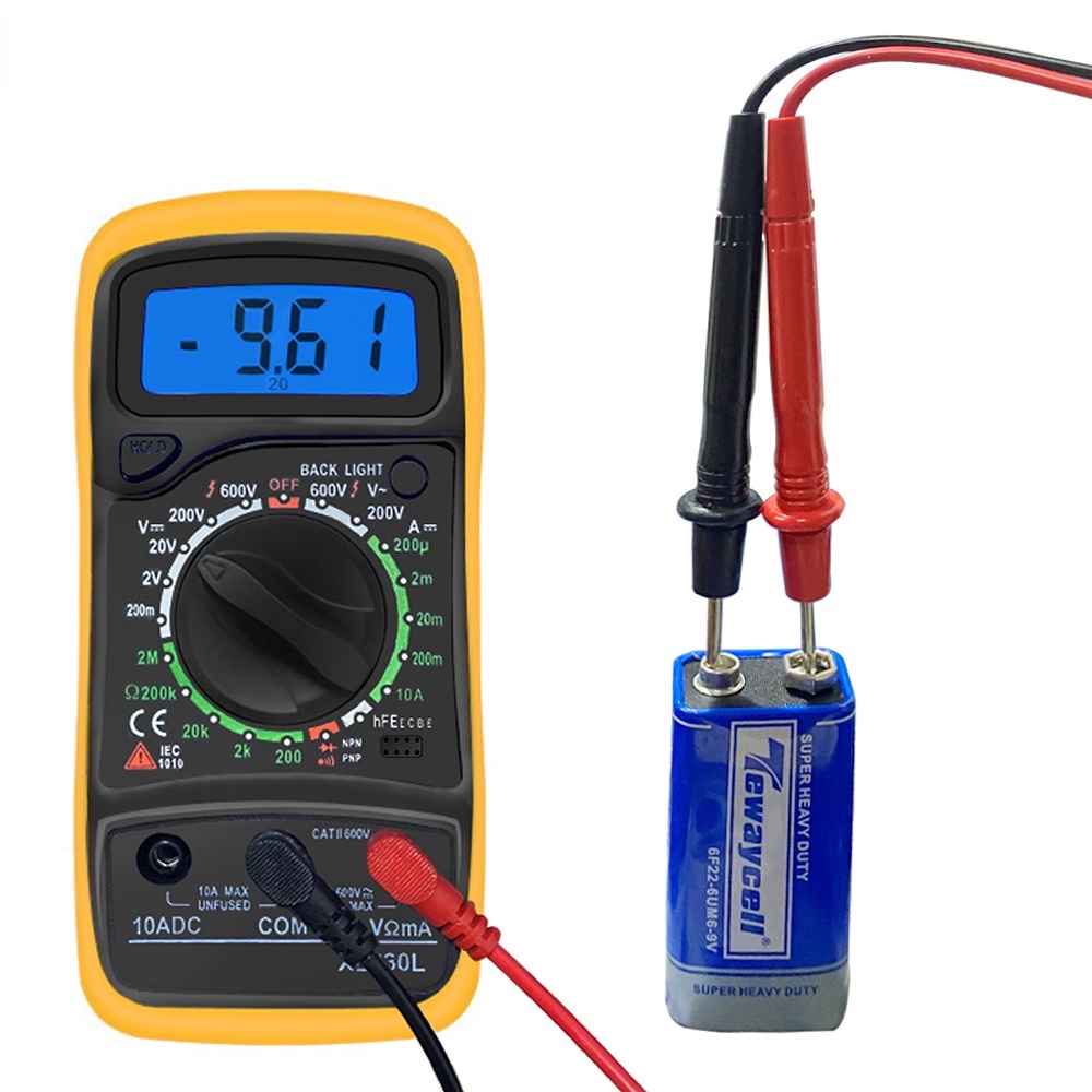 【 termasuk baterai】Multimeter Digital XL830LTester XL830L Avometer AC DC Voltage Tester / Avometer Digital XL830L