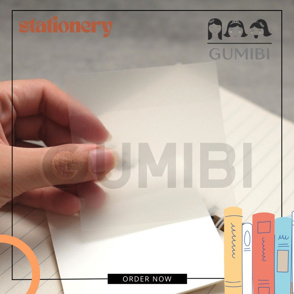 

STICKY NOTES TRANSPARAN STICKY NOTES BENING 7.6 X 7.6