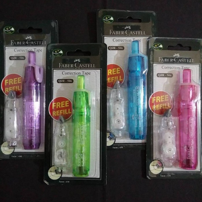 

Hemat Correction Tape (Pita Koreksi) Pullpen Faber Castell Qjr-506 Diskon