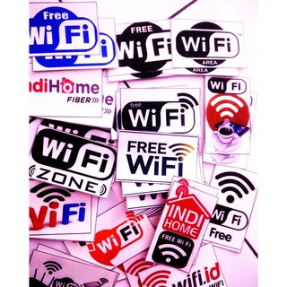 Stiker Warkop Wifi Id Indihome Free Wifi Sticker Hiasan Dekorasi ...