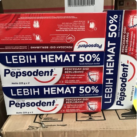 

Pepsodent White 225 x 2 Lebih Hemat 50%