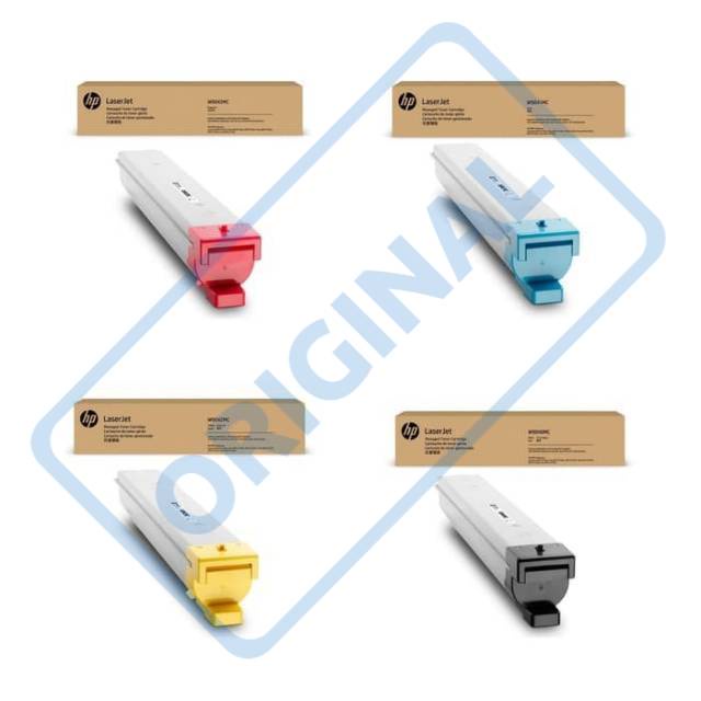 PAKETAN TONER/CATRIDGE  HP LASERJET W9040MC BLACK DAN W9041MC,W9042MC,W9043MC ORIGINAL