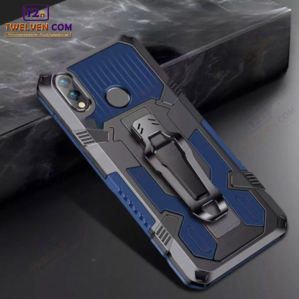 Case Shockproof Samsung A10s Armor Hardcase Stand Clip
