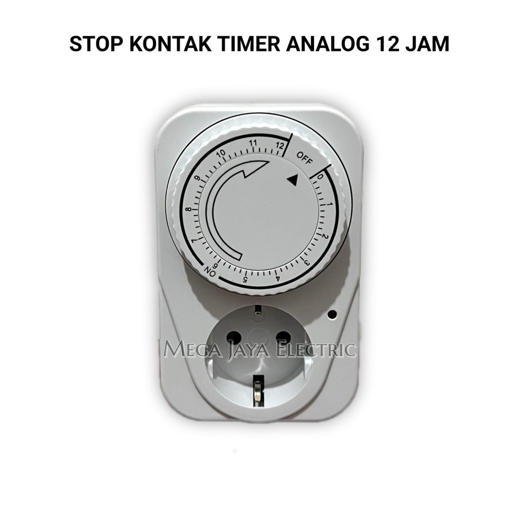 STOP KONTAK TIMER ANALOG 12 JAM / STOP KONTAK TIMER MANUAL 12 JAM