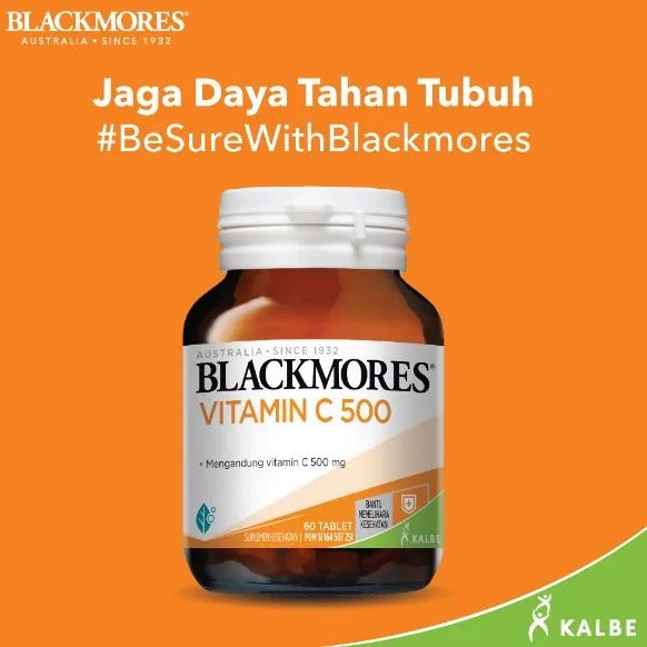 Blackmores Vitamin C Vit C  500mg 500 mg 60 Tabs / BIO C 1000mg 1000 mg 30 Tablet / Daily Immune 500mg 30 Tabs KALBE