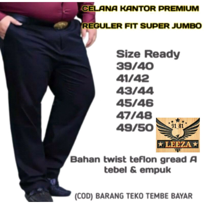 CELANA PRIA BIG SIZE (39-50)CELANA KANTOR TERLARIS