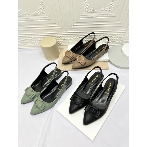 Jual sepatu flat shoes wanita terbaru kekinian pesta LOUISDEAR sepatu