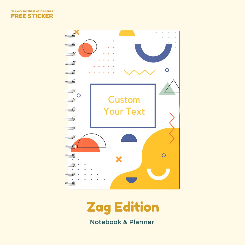 

Zag Edition 1 - Notebook & Planner ( Custom Tulisan / Nama )
