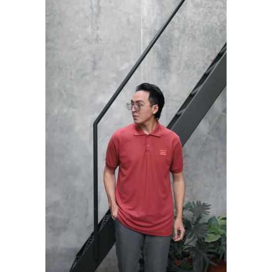 Mubeng Cozy Polo Shirt Brick Red / Kaos Polo