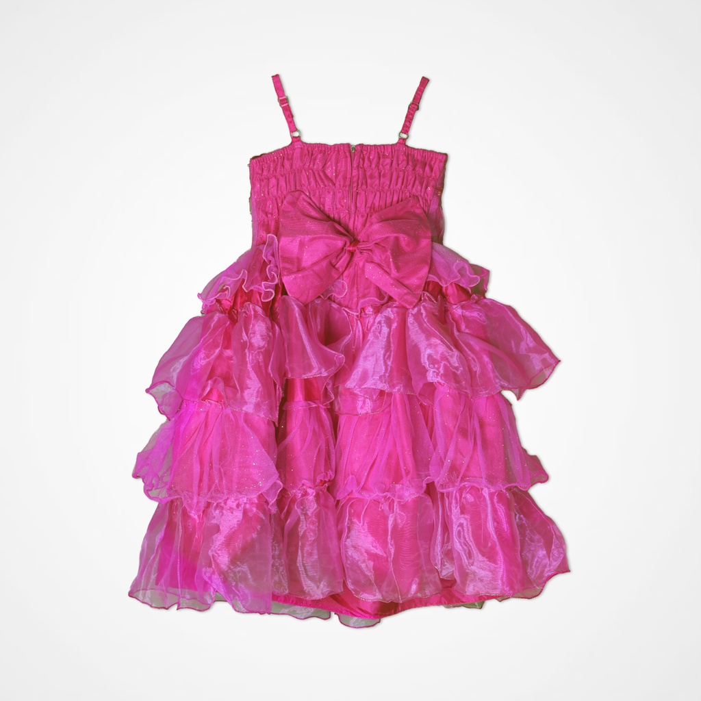 Candice Dress Anak Perempuan Ruffle Organdi Premium 1568