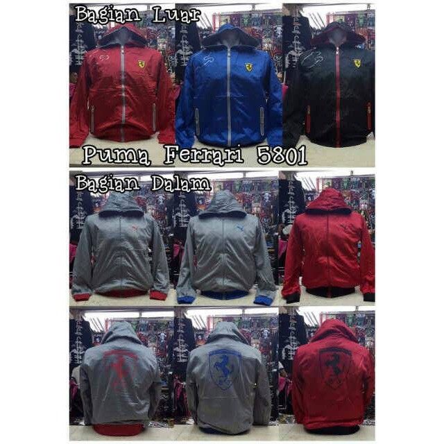 JAKET Jaket Parasut Bolak-balik Puma Ferrari TERBARU