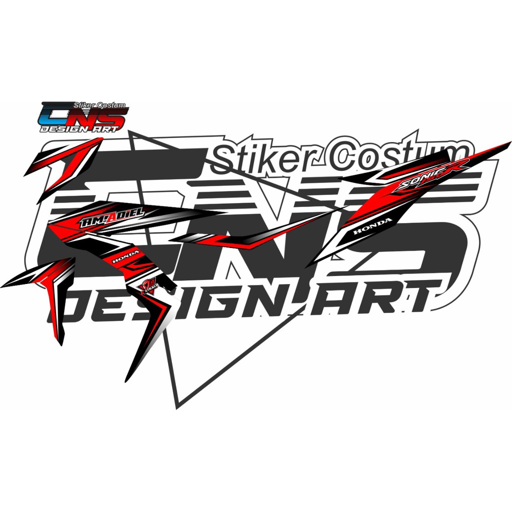 stiker decal striping honda sonic/ sticker decal striping honda sonic
