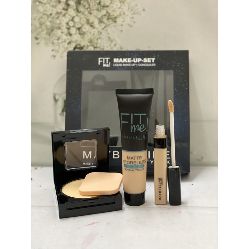 Fit Me Makeup Set 3in1 Stik - MAYBELLINE - Bedak Foundation Concealer