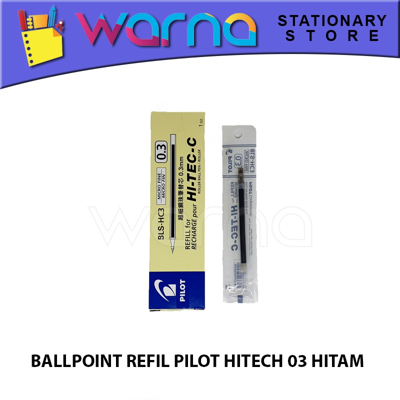 

PEN POLPEN BOLPEN BALLPOINT REFIL PILOT HITECH 03 HITAM