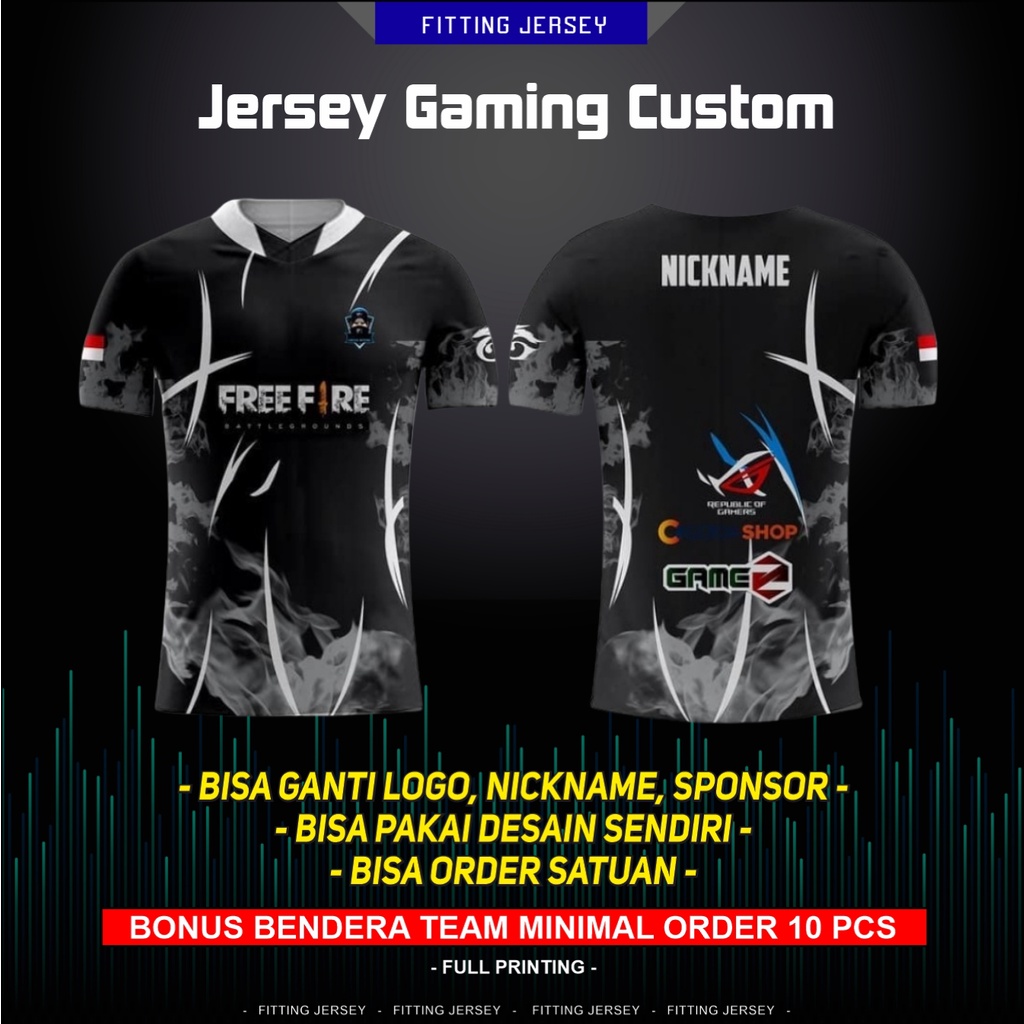 ( Satuan ) Custom Jersey Gaming eSports  Full printing