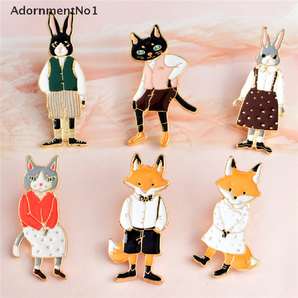 (AdornmentNo1) Bros Pin Enamel Bentuk Kucing Untuk Aksesoris Pakaian