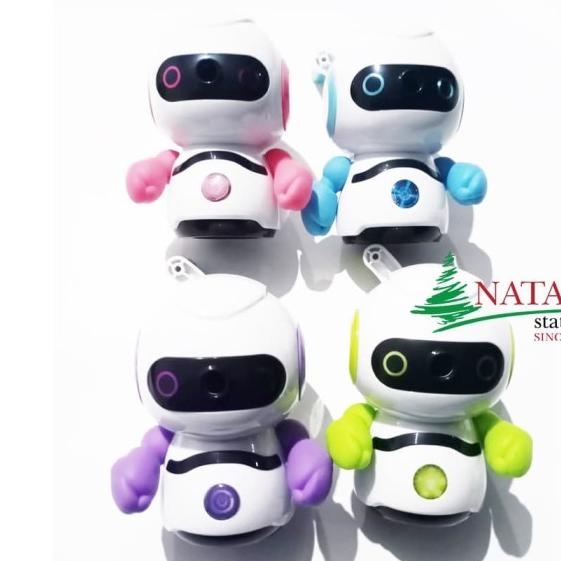 

------] Rautan Putar Serutan Pensil Meja Motif Robot Android / LINKO LK-17