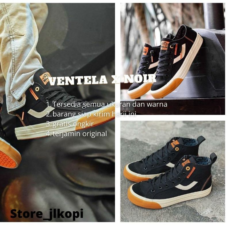 Sepatu Ventela X Nevertoolavish Noir Original