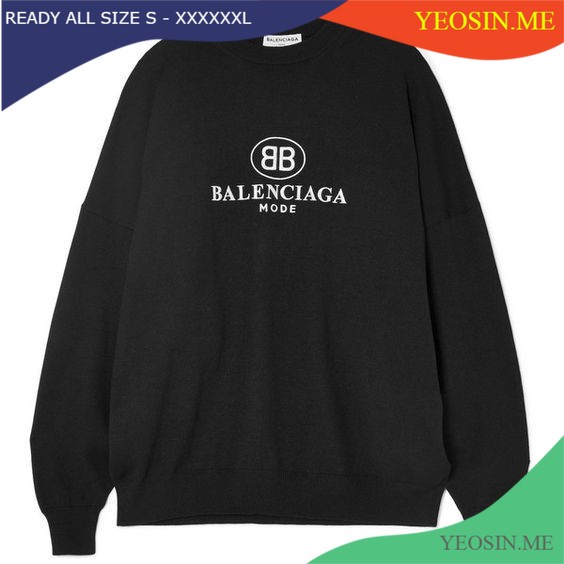 Sweater Jumbo Zipper S M L XL XXL 3XL 4XL 5XL 6Xl Balenciaga Disaster Ample Pria Wanita Big Size