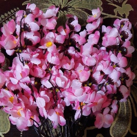 Bunga Sakura artificial lusinan import / bunga sakura palsu / bunga plastik / hiasan rumah