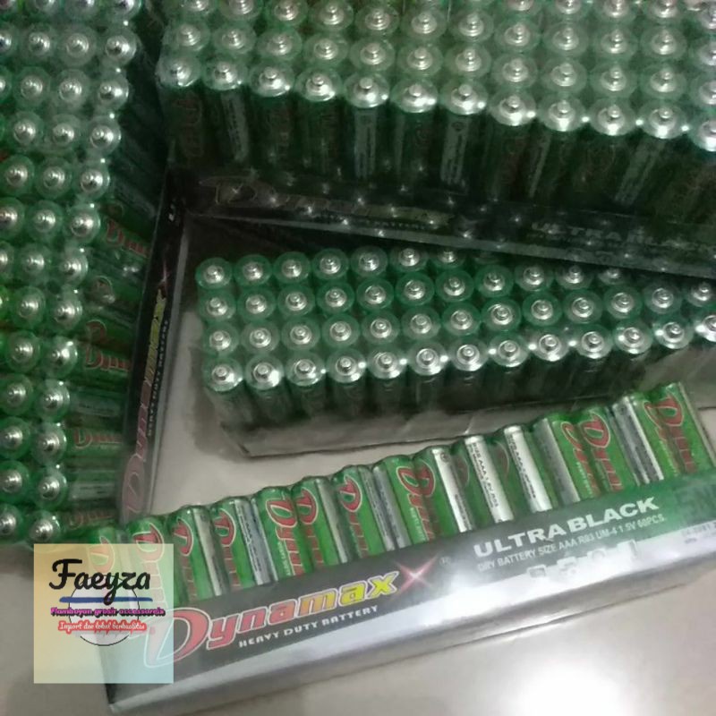 grosir  isi 60 pcs BTRE AAA/A3 DYNAMAX heavy duty battery