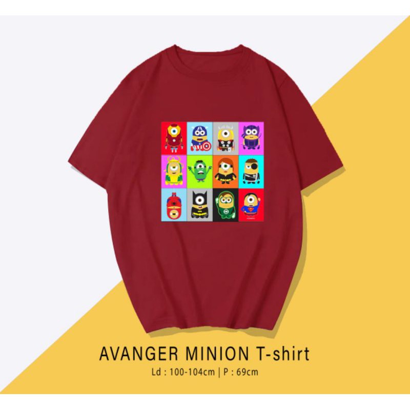 T-SHIRT / TUMBLR KAOS MINION AVENGER OVERSIZE PREMIUM