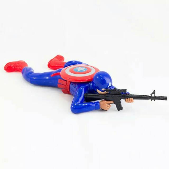 Diskon Mainan Tentara Kapten Amerika Koleksi Robot Tiarap Koleksi Kids Jaman Now
