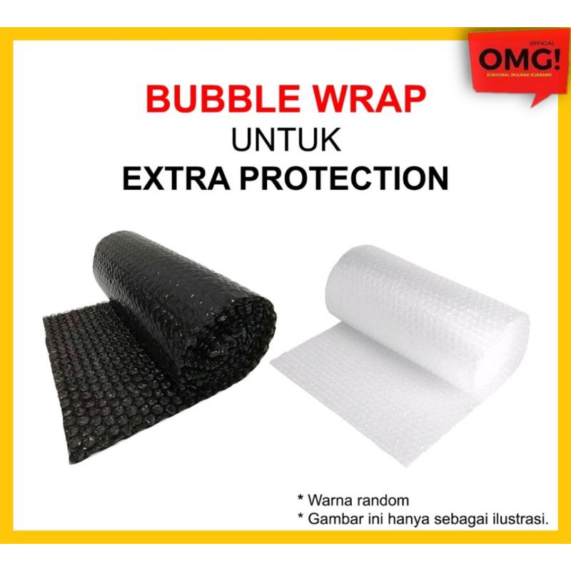 

Ekstra Plastik Bubble (Bubble Wrap) Untuk Packing Tambahan