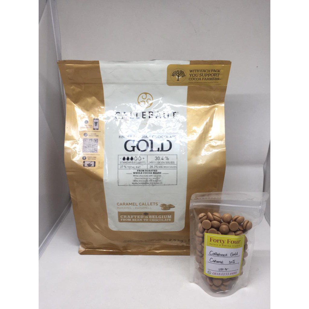 

Callebaut Gold Caramel Chocolate 30 % repack - 100 gr