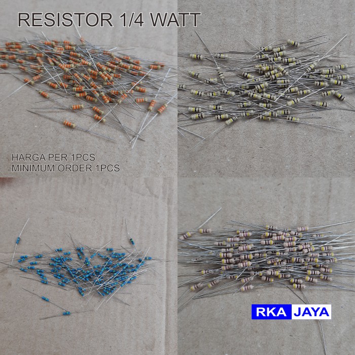 Resistor 1/4 Watt 1/4Watt 33 100 220 10k 47k 220k 100k 2k2 4k7 1m 33k 470k 10 470 1 15K 22K 330 Ohm