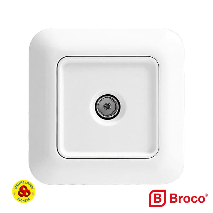 Broco Stop Kontak TV Gracio 4183 1 Gang Outlet Antenna TV